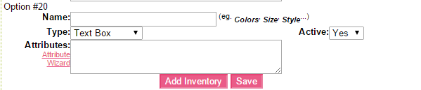 Add inventory to products